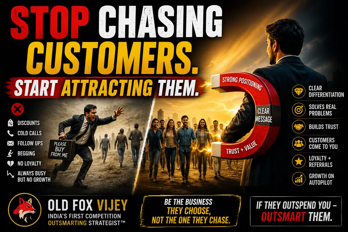 Old Fox Vijey — Stop Chasing Customers  Start Attracting Them . — Gallery Image 1