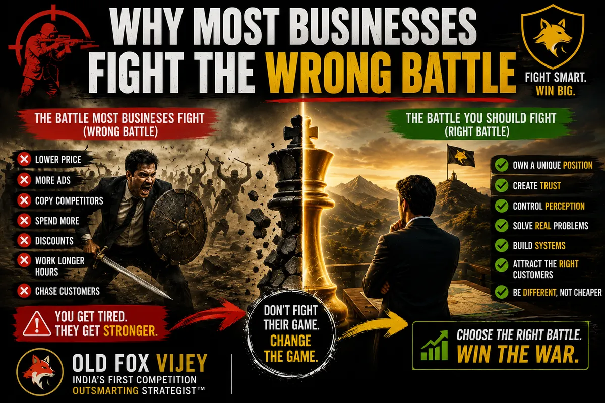 Old Fox Vijey — Why Most Businesses Fight the Wrong Battle — Gallery Image 1