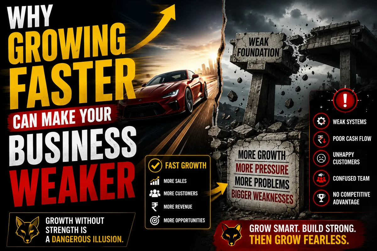 Old Fox Vijey — Why Growing Faster Can Make Your Business Weaker — Gallery Image 1
